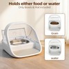 2 Bowls Stainless Steel Bowl Set for Automatic Microchip Pet