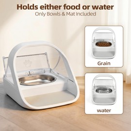 2 Bowls Stainless Steel Bowl Set for Automatic Microchip Pet Feeder, Design for Keeping Food Fresh, and Durability,Easy to Clean