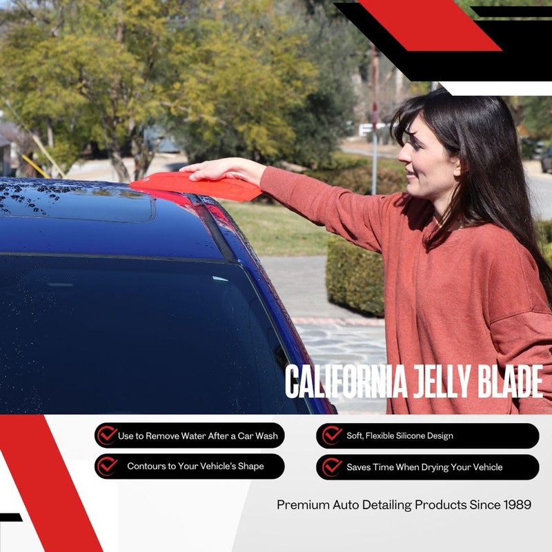 California Car Duster Jelly Blade Flexible Silicone Auto Drying Tool