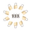Fuaxat 10Pack Small Locks with Same Keys, 3/4" (20mm) Wide