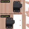 Self-Closing Push to Open Door Latch Cabinet Hardware CBRIVE 2