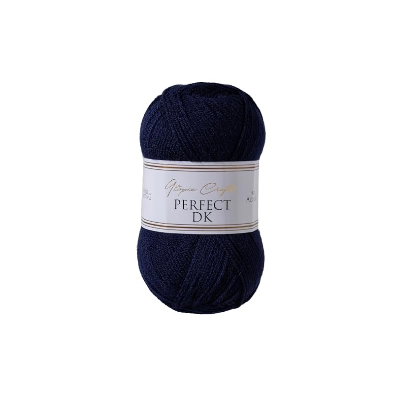 Utopia Crafts DK Double Knitting Yarn, 100g (Navy Blue)