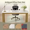 Anidaroel 36"x48" Chair Mat for Hardwood/Tile, Office Floor Mat, Desk