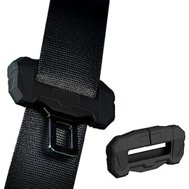 HANNHAI Car Universal Seat Belt Clips Cover,Seat Belt Buckle Protector for Car, Anti-Scratch Silicon Seat Belt Buckle Protector (Black,Small Size)