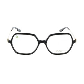 Skaga SK2869 SVAN 001 Black Modified Rectangle Optical Frames for Womens