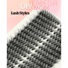 EMEDA 3D Cluster Eyelashes, 40D Eyelash Extensions, 8-16 mm, Mix,