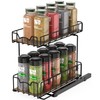 Simple Houseware 2-Tier Spice Rack Slide Out Wire Basket Drawer