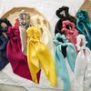 2 PCS Hair Scarf Scruncheis for Women Knotted Bow Hair