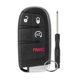 Remote Key Fob Fits for 2014 2015 2016 2017 2018 2019 2020 2021 Jeep Grand Cherokee Keyless Entry Remote 433 MHz FCCID M3N-40821302 with Key Ring and Screwdriverr