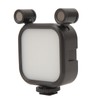 Stereo Microphone Light 10 Levels Brightness Dual Mic Fill Lamp