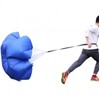 Running Athletics Speed Training Air Resistance Workout Parachute Black