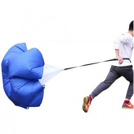 Running Athletics Speed Training Air Resistance Workout Parachute Black