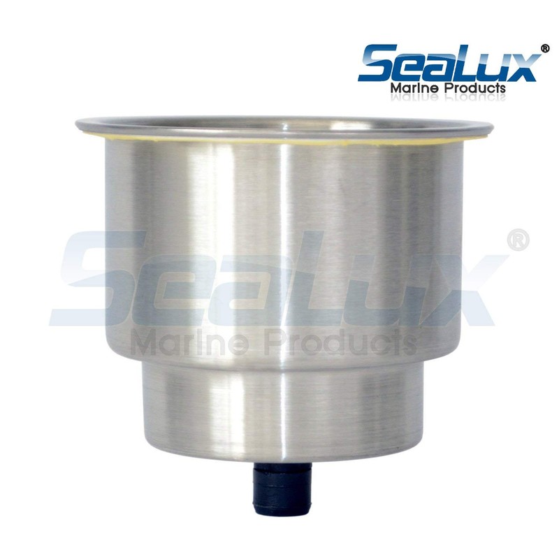 SeaLux (2pcs) Stainless Steel Recessed Cup Drink Holder for Marine