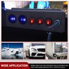 Nilight 5Pcs Waterproof Round Rocker Toggle Red LED Switch 12V