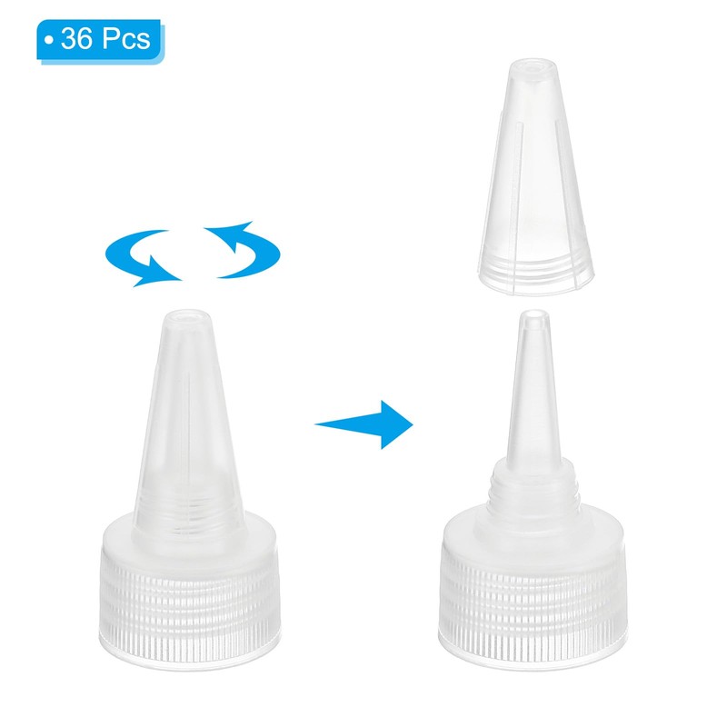 PATIKIL Twist Bottle Caps, 36Pcs 24/410 Squeeze Bottle Cap Replacement