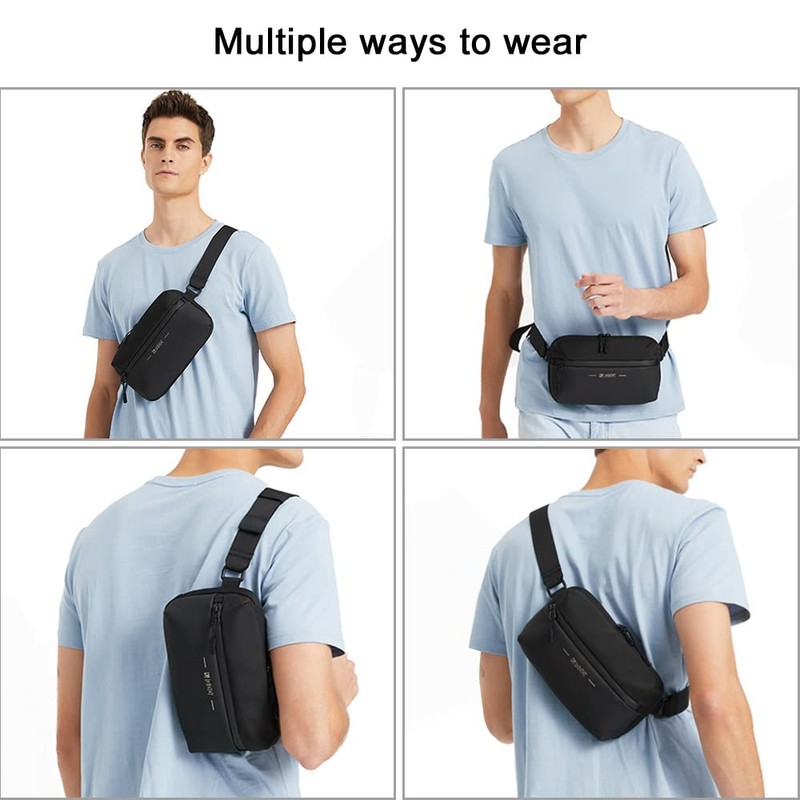 Waist Fanny Pack Men Fashion Bum Bag with Adjustable Belt