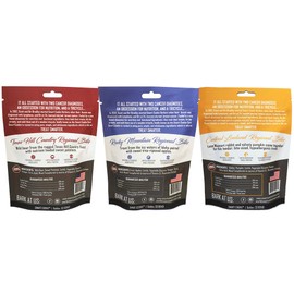 Smart Cookie All Natural Soft Dog Treats - 4 Flavor Variety Pack (5 oz each) - Training Treats for Dogs & Puppies with Allergies or Sensitive Stomachs - Grain Free, Chewy, Human-Grade, Made in the USA