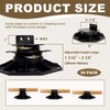 24 Pack Adjustable Deck Support Pedestal Kit, Deck Foundation Base,