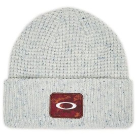 Oakley Men's Ellipse Patch Waffle Beanie, Arctic White, One Size