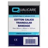 Qualicare Cotton Calico Triangular Arm Sling Injury Support Arm Shoulder