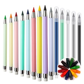 24Pcs Infinity Pencil, Everlasting Pencil, Mechanical Pencil, Pencils with Rubbers on the End, Pencil with Rubber, Pencil and Rubber, Writing Pencils for Kids, School, Office, Drawing, Writing