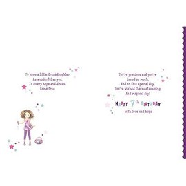 Lovely Granddaughter Age 7-7th Birthday Card - 206250