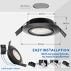 LED Recessed Spotlights, Swivelling LED Spotlights, 230 V, Dimmable, 5