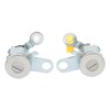 Pair of Front Door Lock Cylinder Set 6905135070 Aluminum Alloy