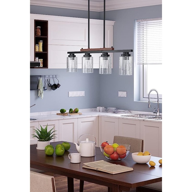 6-Pack Seeded Glass Lamp Shade Replacements, 5.9in Height, 3.9in Diameter,