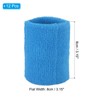 PATIKIL 12pcs 8x8cm Sports Wristbands Coton Terry Cloth Sweat Absorbing