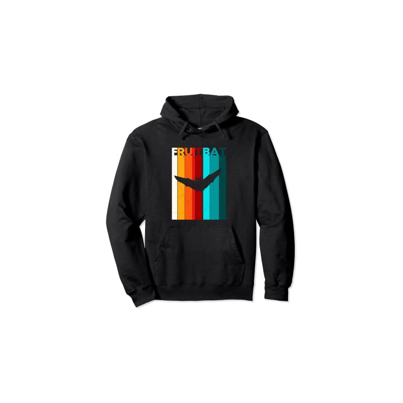 Great Fruit Bat Retro Design Animal Lover Pullover Hoodie