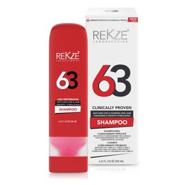 63 Anti-Hair Loss Shampoo, Complex Hair Growth Shampoo Stimulating for Men and Women, Biotin Shampoo, Strong DHT Blocker Shampoo with Saw...          