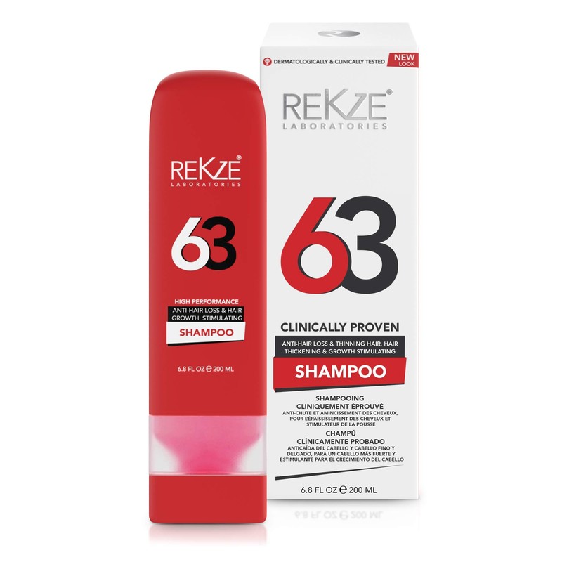 63 Anti-Hair Loss Shampoo, Complex Hair Growth Shampoo Stimulating for