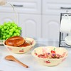 2 Pack Cute Fruit Bowl Ceramic Salad Bowls Pink Cherry