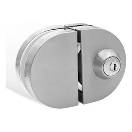Glass Door Lock for Entrances & Offices - Reinforced Glass Auxiliary Lock/Key Indoor