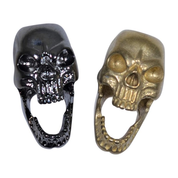 Bottle Opener Skull Bead Combo Pack (Black and Brass)