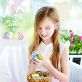 AINILOVE Italian Charm Confirmation Bracelet For Teen Women Rosary Beads Virgin Mary Cross Confirmation Charm Bracelets Rosary Catholic Confirmation Gifts For Easter Basket Stuffers Gift ( Easter Bracelet)