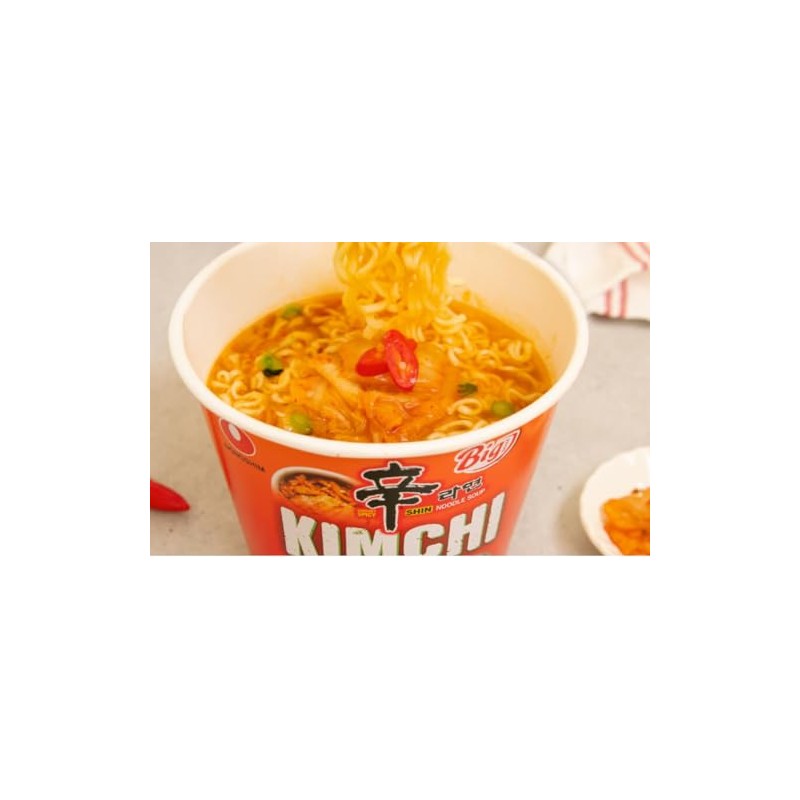 Nongshim Big Bowl Kimchi Bowl Noodle Soup 112g (16 Bowls)
