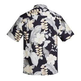 Havana Breeze Men's Hawaiian Shirts Silk and Cotton Blend Button Down Short Sleeve Tropical Print Camp Shirts XXL