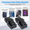 2 Pack IEC320 C14 Male to Nema 5-15R PDU USA