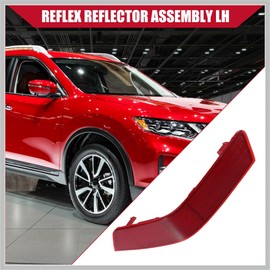RATCHROLL No.265656FV0B Bumper Reflector for Nissan Rogue 2016-2020 / Rear Left Light Reflector Cover Bumper/Durable Plastic / 1Pcs Red Replacement Car Parts