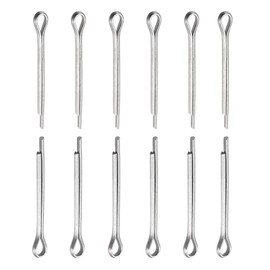 DTGN 1mm x 10mm (DxL) Cotter Clip Pins - 30Pack - Good for Machinery - 304 Stainless Steel Hairpin Fasteners - Silver