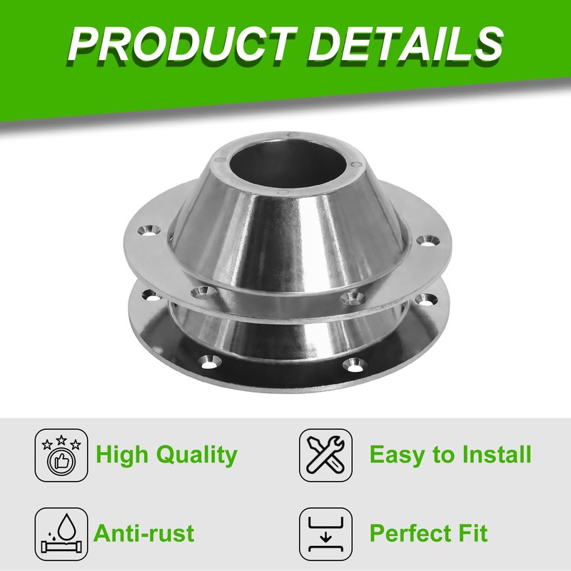 Wadoy 2pcs RV Table Base Mounting Accessories,Standard Size Aluminum Table