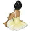 Cosmos 10123 Fine Porcelain African American Ballerina in Yellow Dress