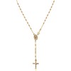 Savlano 925 Sterling Silver Italian Solid Bead Chain Cross &