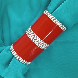 Efulgenz Red Indian Bridal Bangle Set for Wedding Punjabi Chuda Set Traditional Bridal Chura Set Bracelet Acrylic Bangle Set Fashion Jewelry for Women