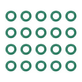 PATIKIL Fluorine Rubber O-Ring 8mm OD 5mm ID 1.5mm Width, 20Pcs Metric FKM Sealing Gasket Replacement for Seal Plumbing and Faucet Hose Machinery Plumbing Valves, Green