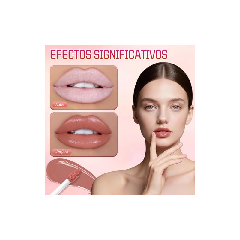 SINYI Lápiz Labial Hidratante con Acabado Brillante，Lápiz Labial Líquido De