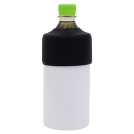 OGURA Square Plastic Bottle Holder, Cold Insulation, Tumbler, Vacuum, Insulated, Compatible with 16.9 fl oz (500 - 670 ml) (White)