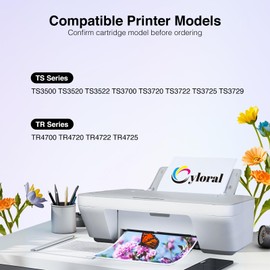 Cyloral 275XL 276XL for Canon 275 and 276 Ink Cartridges for Canon TS3722 Ink Cartridges Pixma TS3700 TS3720 TS3500 TS3520 TS3522 TR4700 TR4720 TR4722 Remanufactured PG-275 CL-276 XL (Black Color)